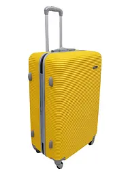 Валіза велика L ABS-пластик Milano bag 004 75,5×50×33,5см 105л Жовтий - мініатюра 2