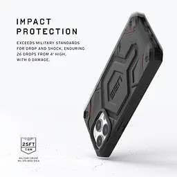 Чохол-накладка Urban Armor Gear Monarch Pro Magsafe для Apple iPhone 15 Pro Kevlar Black (114221113940) - мініатюра 3