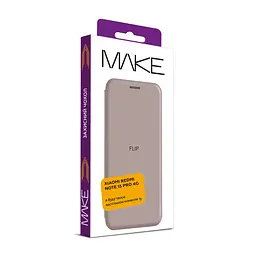 Чохол-книжка MAKE Xiaomi Redmi Note 15 Pro 4G Flip Titanium - мініатюра 2