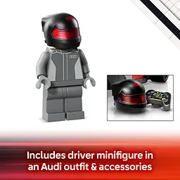 Конструктор LEGO Speed ​​Champions Гоночный болид Audi Revolut F1 Team R26 216 деталей ( 77259) - мініатюра 3