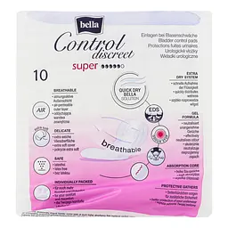 Прокладки урологічні Bella Control Discreet Super 10 шт. - мініатюра 4