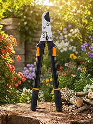 Набір Fiskars: Гілкоріз площинний телескопічний Fiskars Solid L13 + Ножиці для кущів Solid HS21 - мініатюра 3