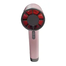 Мінівентилятор Wuji Handheld Fan DS1013 на акумуляторі, 3,8 Вт, рожево-сірий, портативний маленький вентилятор - мініатюра 3