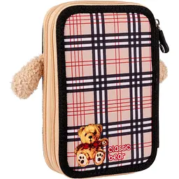 Пенал Yes Classic Bear HP-01 твердий подвійний бежевий (533553) - мініатюра 4