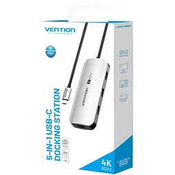 Док-станція USB3.1 Type-C - HDMI 60Hz/USB 3.0x3/PD 100W 5-in-1 Vention (TQDHB) - мініатюра 8