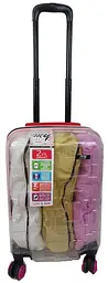 Валіза маленька My Luggage ABS-пластик 55х34х25 см 42 л Прозора - мініатюра 1