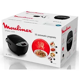 Мультиварка Moulinex SimplyCook 750 Вт чорна (MK611832) - мініатюра 4