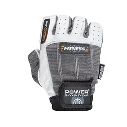 Рукавички для фітнесу Power System PS-2300, Grey/White - M - мініатюра 2
