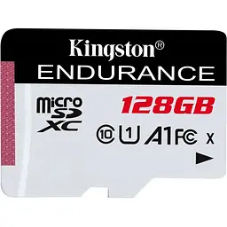 Карта пам'яті Kingston 128GB microSDXC High Endurance UHS-I U1 A1 (SDCE/128GB) [82576]