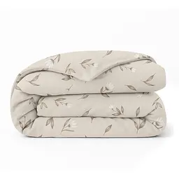 Підковдра полуторна фланель 145х210 BEIGE FLORAL COSAS (4822052498934)