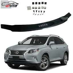 Дефлектор капоту мухобійка Lexus RX 2009-2015 Євро Кріплення (Vip Tuning) LX01