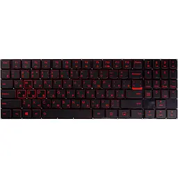 Клавiатура для ноутбука LENOVO Legion Y520, R720 чорний, пiдсвiчування (KB310766)