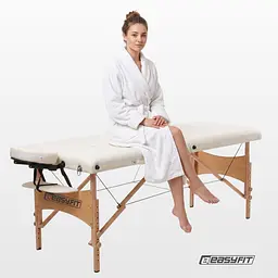 Масажний стіл EasyFit ZenRest кушетка складна Бежевий з чохлом - мініатюра 14
