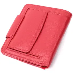 Вертикальний гаманець для яскравих жінок із натуральної шкіри ST Leather 22702 червоний - мініатюра 5