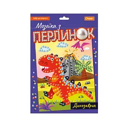 Дитячий набір для творчості "Мозаїка з перлин динозаврик" Апельсин НТ-38-04