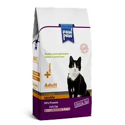Сухий Корм ​​Pawpaw Преміум для дорослих котів з Куркою 1,5 кг