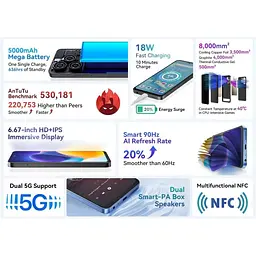 Смартфон Blackview Shark 9 8/256GB Ethereal Blue - мініатюра 7