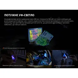 Ліхтар наключний Fenix E06R бірюзовий - мініатюра 12