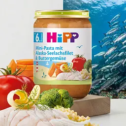 Пюре HiPP Овочі з морською рибою 190 г - мініатюра 2