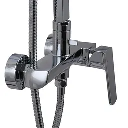 Душова система TOPAZ LEXI TL 21105-H57 хромована для ванної кімнати з верхньою лійкою та змішувачем - мініатюра 6