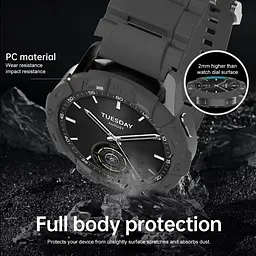 Безель Sikai для смартгодинника Xiaomi Watch S3 Black-red Sport - мініатюра 5
