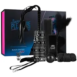 BDSM набір EasyToys Secret Pleasure Chest 10 шт. чорний