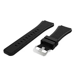 Силіконовий ремінець Primo для годинника Xiaomi Huami Amazfit SportWatch 2/Amazfit Stratos Black - мініатюра 4