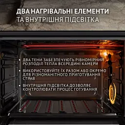 Електрична піч Perfelli SIERRA 37 BLACK - мініатюра 4