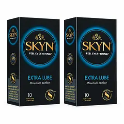 Презервативи Skyn Extra Lube безлатексні 20 шт — поліізопренові презервативи з додатковою змазкою