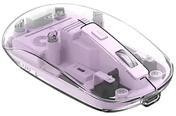 Мишко XO M12 bluetooth wireless transparent фіолетовий (7106510)
