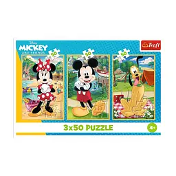 Пазл Trefl Mickey&friends Миша на святі 3 х 50 елементів (5900511348811) - мініатюра 5