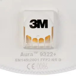 Респіратор 3M Aura 9322+ захист рівня FFP2 з клапаном 1 шт. (4054596041226) - мініатюра 2