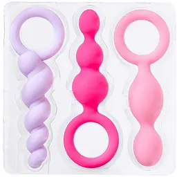 Набір анальних пробок Satisfyer Plugs Booty Call, 3 шт, Різнокольоровий - мініатюра 8