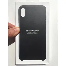 Оригінальний шкіряний чохол Apple Leather Case для iPhone XS Max (6.5") Black (MRWT2ZM/A) - мініатюра 3