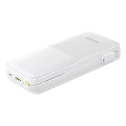 Зовнішній акумулятор Baseus Bipow 2 Digital Display Power Bank With Built-in USB-C Cable 20000mah 20W Moon White (P10077101213-01) - мініатюра 6