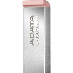 USB флеш накопичувач ADATA 128GB UR350 Silver/Beige USB 3.2 (UR350-128G-RSR/BG) - мініатюра 4