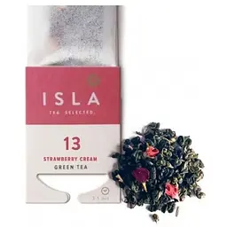 Чай зелений Isla Strawberry Cream №13 із полуницею на чайник 4 г х 10 шт