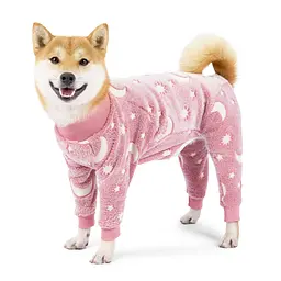 Утеплена піжама для собак Wan Talk Pet Onesie PJs Slim Fit, Pink, L