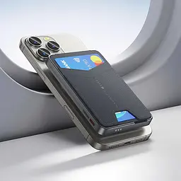Power bank Hoco Q46 5000mAh PD 20W 3в1 магнітний з функцією бездротової зарядки сріблястий сірий - мініатюра 6