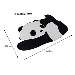 Килимок вологопоглинаючий Wall Sticker 40х60х3 мм Панда SW-00002563 - мініатюра 2