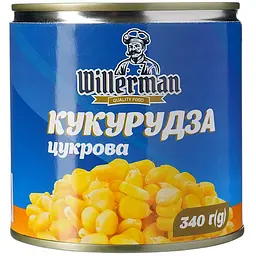 Кукурудза солодка консервована Willerman ж/б 340 г 