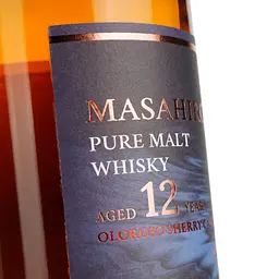 Віскі Masahiro Pure Malt Oloroso Sherry Cask 12 Year Old 43% 0.7 л в подарунковій упаковці - мініатюра 4