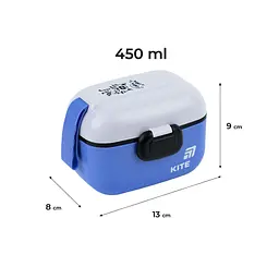 Ланч-бокс Kite 450 мл синій (K25-1185-2) - мініатюра 2