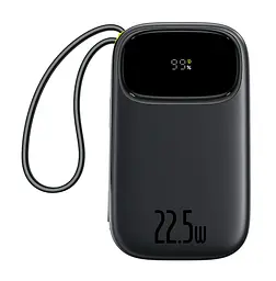 Зовнішній акумулятор Baseus EnerFill FC31 with 2 Built-in Cables 20000mAh 22.5W чорний - мініатюра 2