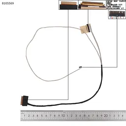 Шлейф матриці для Asus F705DT FX705D FX705G TUF765D TUF765G, (eDP 30pin, 14005-02720100, 1422-03390A2, Аналог)
