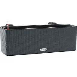 Вазон Lechuza Cube Glossy Triple 40 сірий (13684)