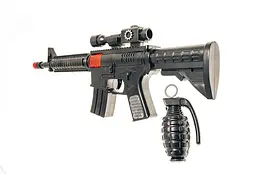 Іграшковий автомат-тріскачка "M16" з гранатою Golden Gun 803 - мініатюра 3