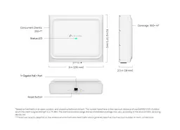 Точка доступу TP-Link EAP650 D30 OUTDOOR AX3000, 1xGE LAN, PoE, Passive PoE - мініатюра 9