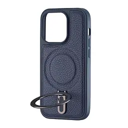 Чохол Jinduka Leather Ringo iPhone 14 Pro Blue - мініатюра 4