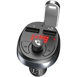 FM трансмітер модулятор Носо E41 з Bluetooth USB чорний - мініатюра 3